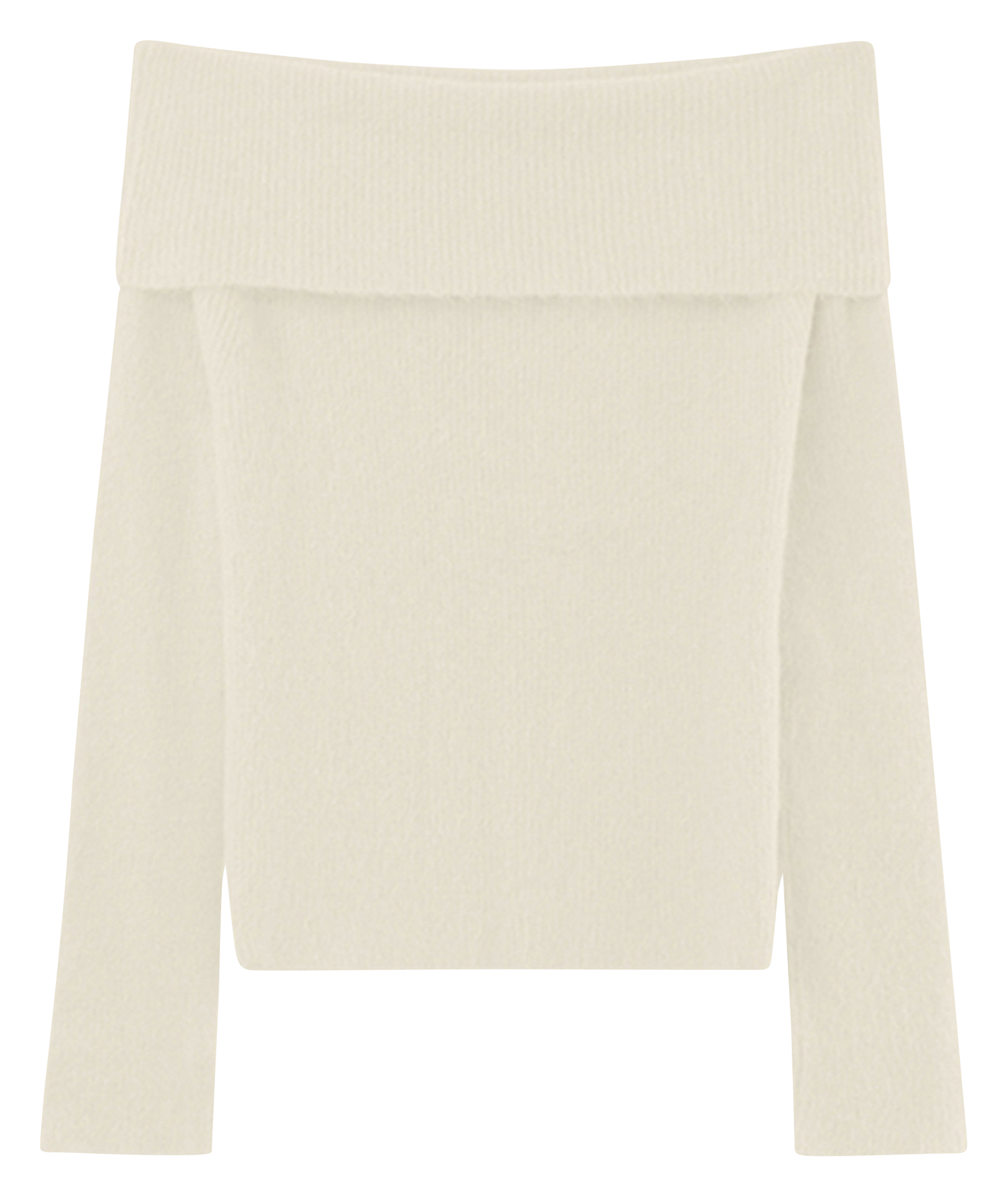 ORANGER - Pull épaules dégagées en laine mélangée | Beige