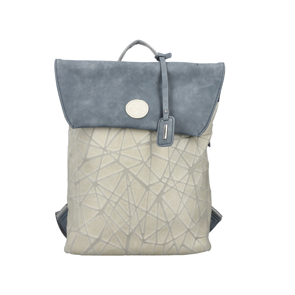 Rieker Rucksack grau weiss/weiss kombi