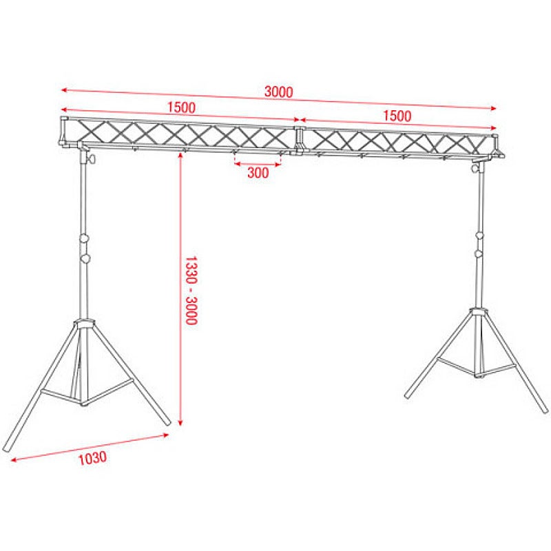 Showtec lichtbrug