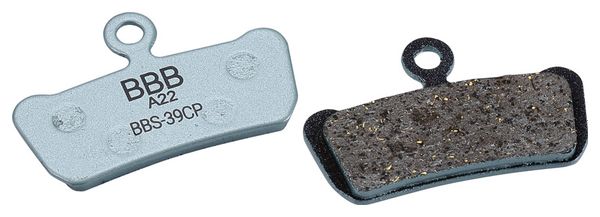 Paire de Plaquettes BBB DiscStop Coolfin Organiques pour Sram Guide/Avid Trail