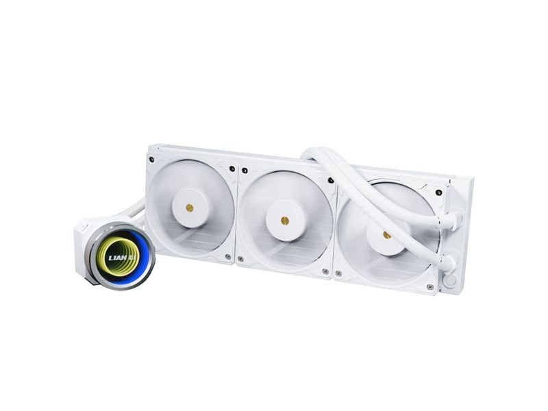 Lian Li Wasserkühlung Galahad II 360 Trinity Weiss Wasserkühler für Intel und AMD Prozessorsockel mit leisen RGB-Lüftern