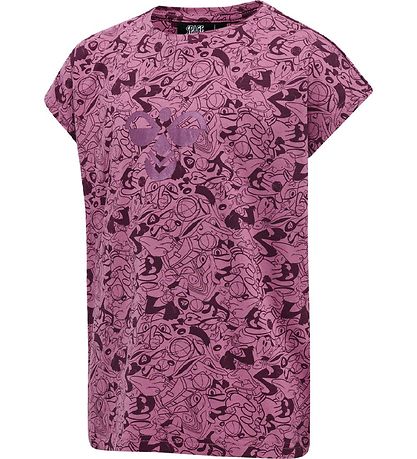 Hummel T-Shirt - hmlSpace Jam Diez - Lila m. Bordeaux