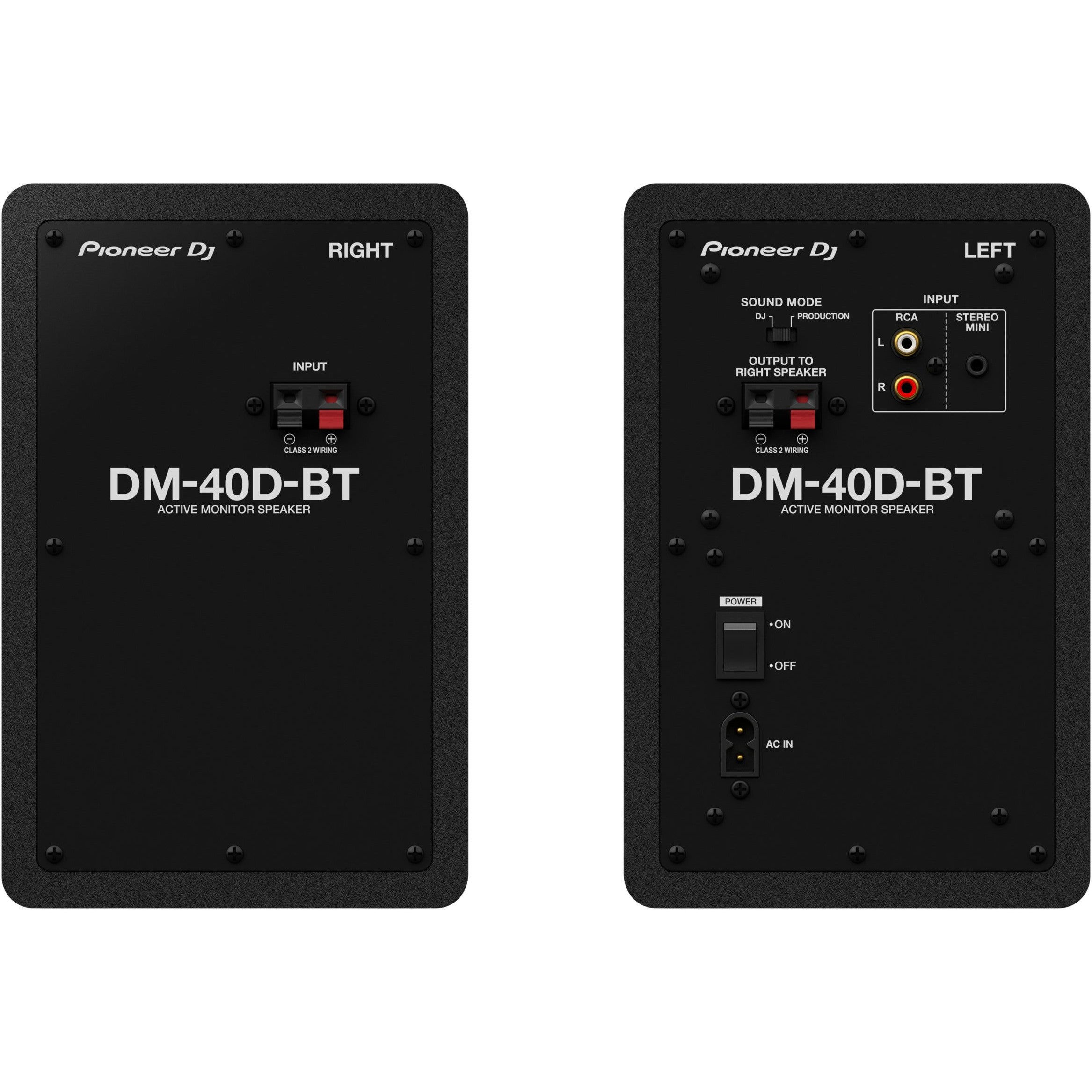 Pioneer DJ DM-40D-BT 4 inch desktop monitorsysteem Bluetooth