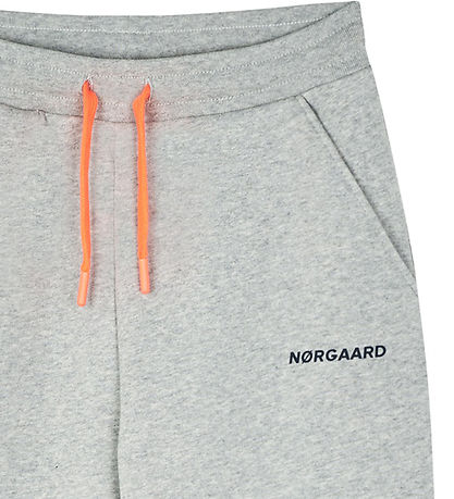 Mads N?rgaard Sweatpants - Poro - Light Grey Melange