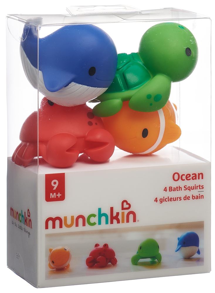 MUNCHKIN Spritztiere zum Baden 9M  Ocean 4 Stk