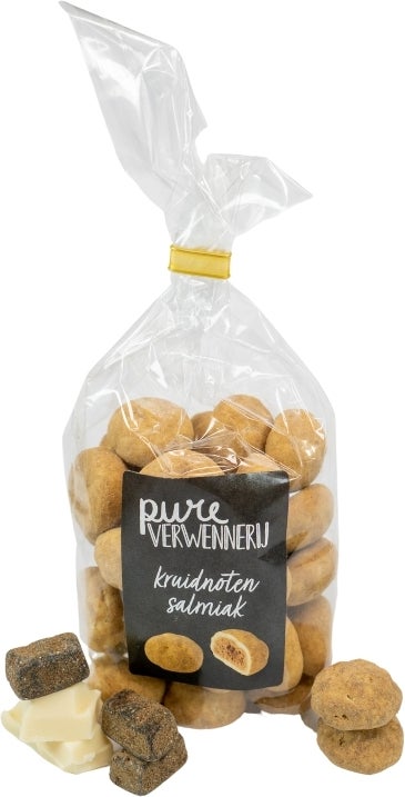 Pure verwennerij kruidnoten salmiak 225 gr
