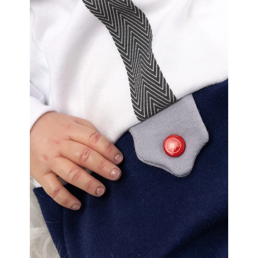 Baby Sweets Strampler Lieblingsstücke blau weiß navy