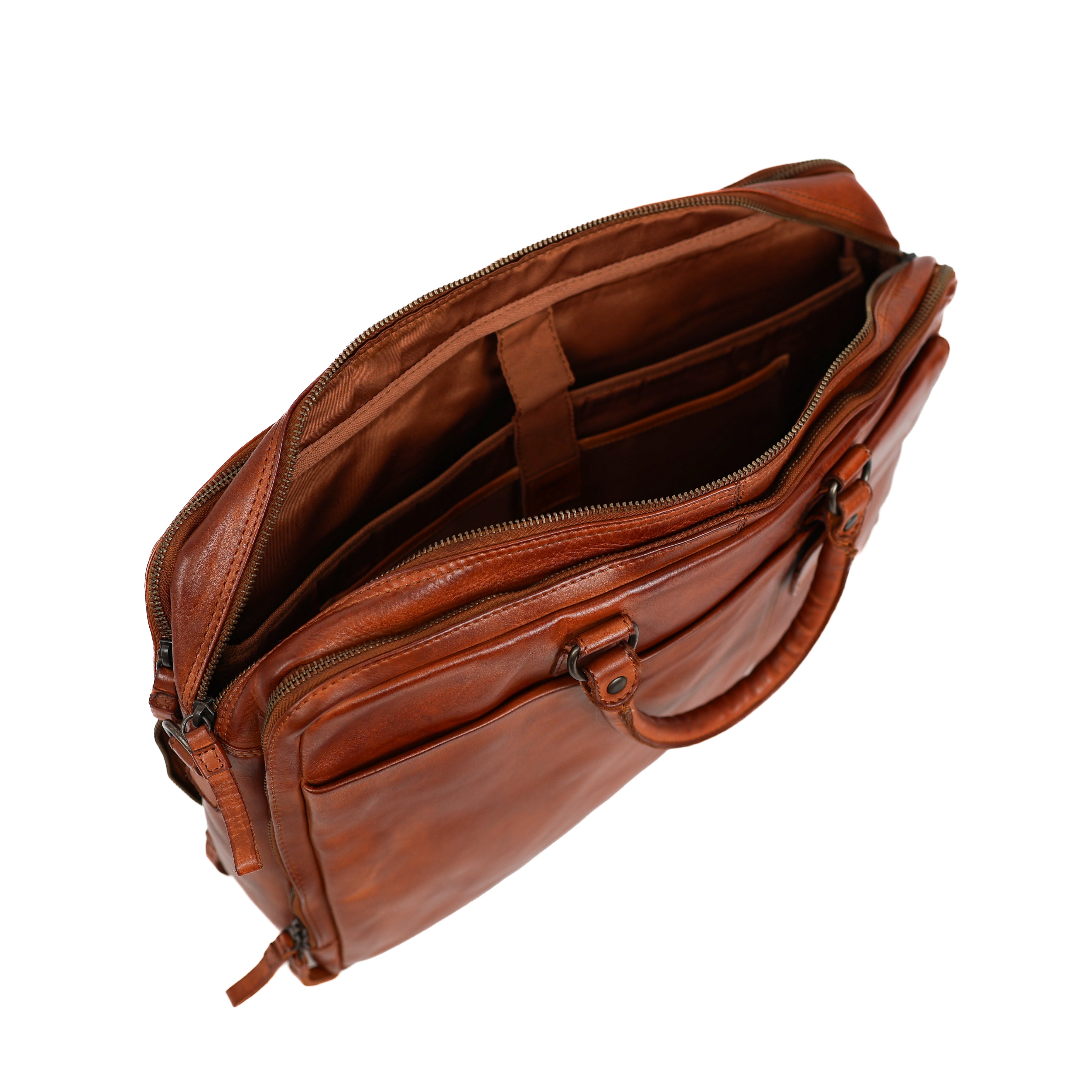 Laptoptas 'Silke' cognac Cognac