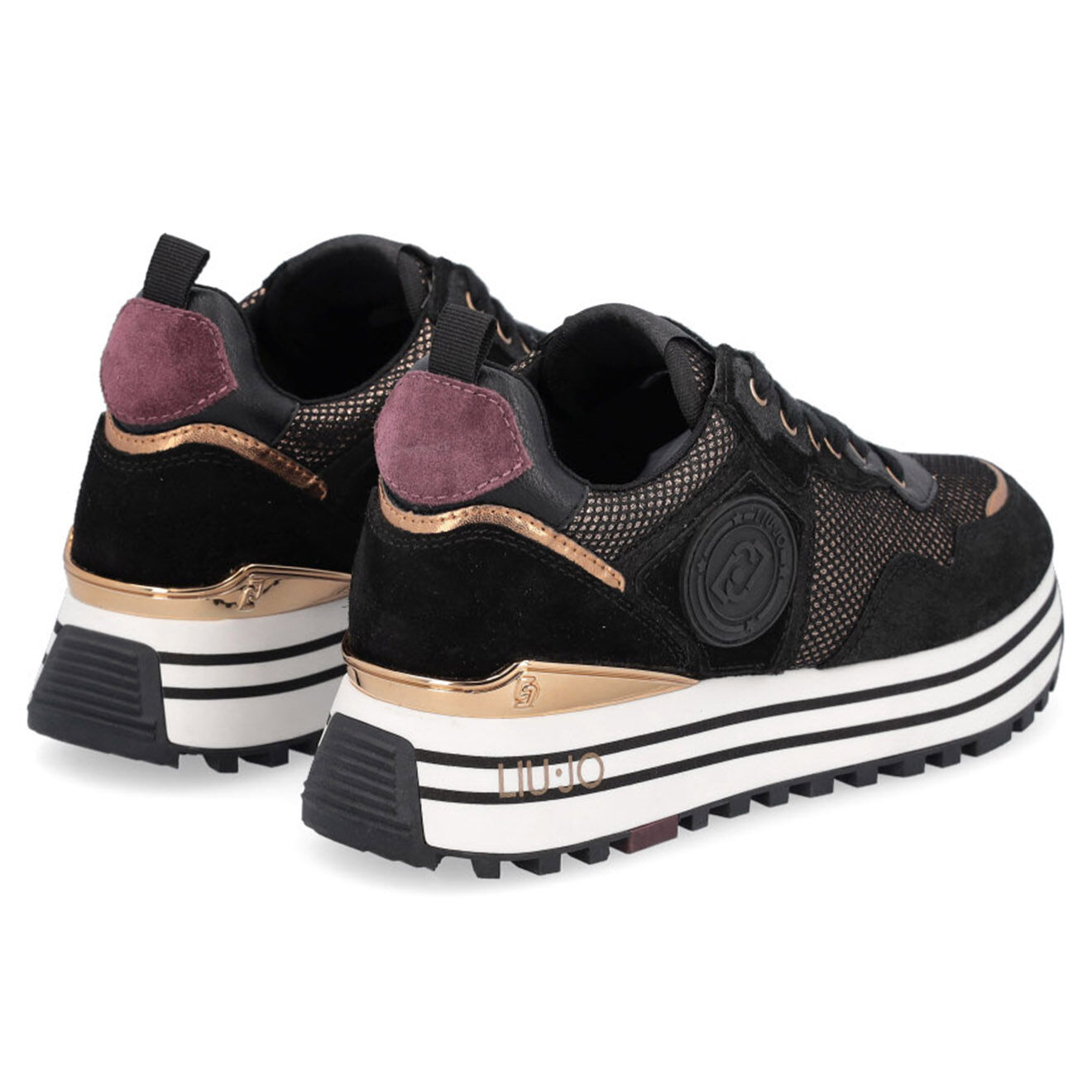 Liu-Jo Sneakers en Cuir Noly noir/blanc