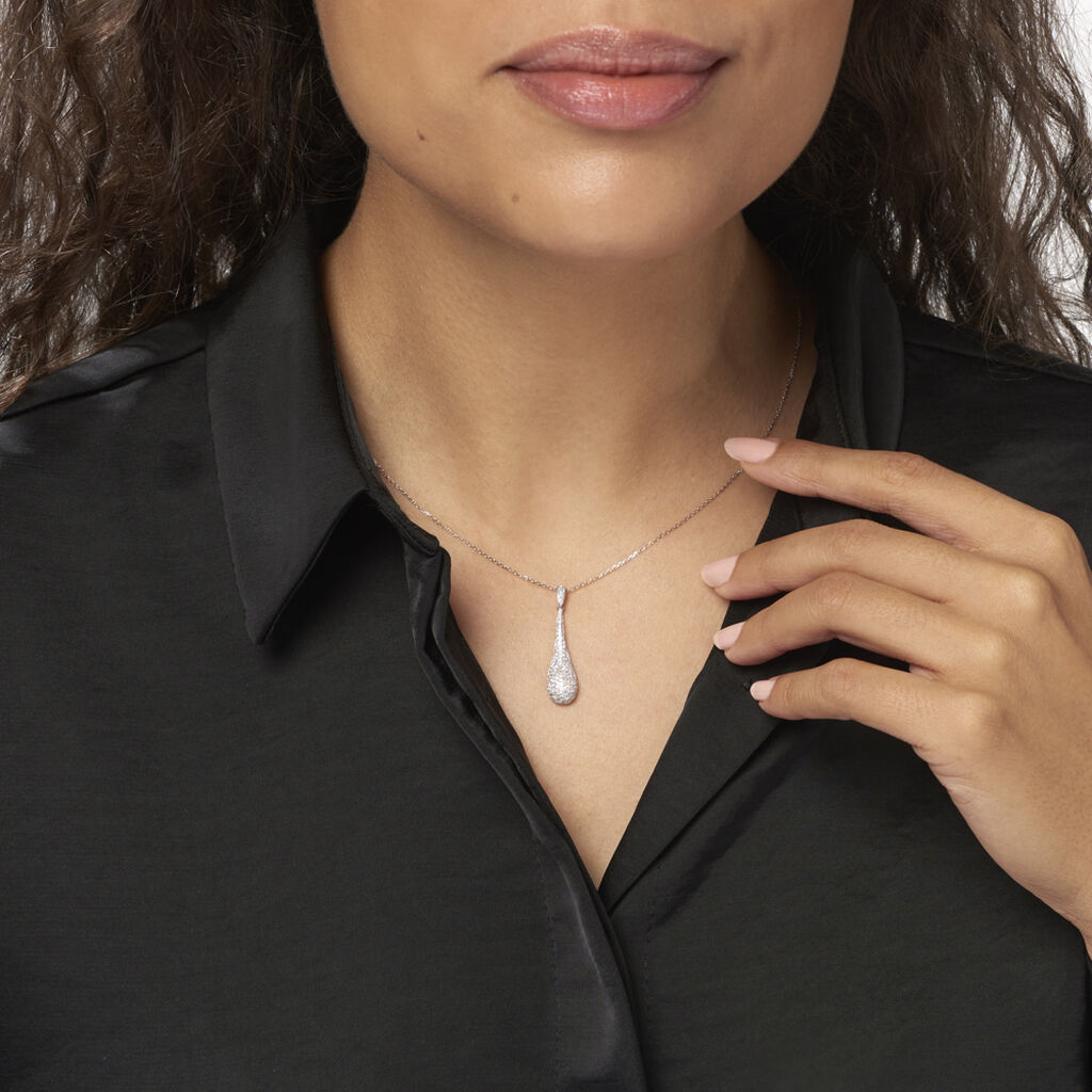 Collier Celine Or Blanc Diamant