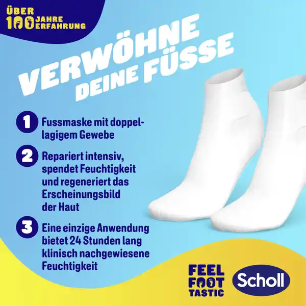 Fußmaske  mit Manukahonig