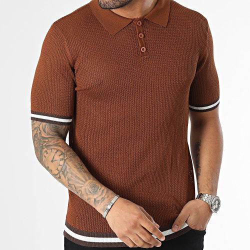 Polo Manches Courtes Marron