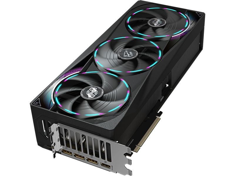 Gigabyte Grafikkarte RTX 5080 Master 16 GB Grafikkarte mit 16 GB GDDR7-Speicher, Windforce Kühlsystem und RGB-Beleuchtung