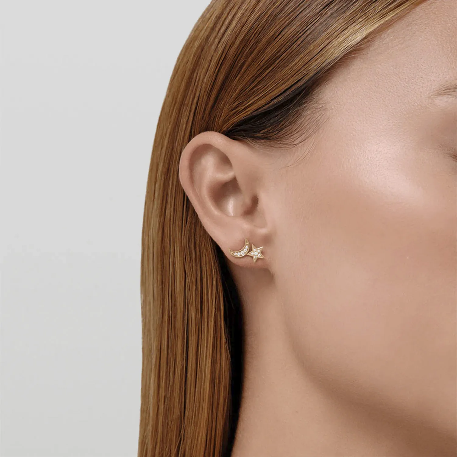 Julie Sandlau Moon Balance Øreringe 22 kt. Forgyldt Sølv ST133GDCZ