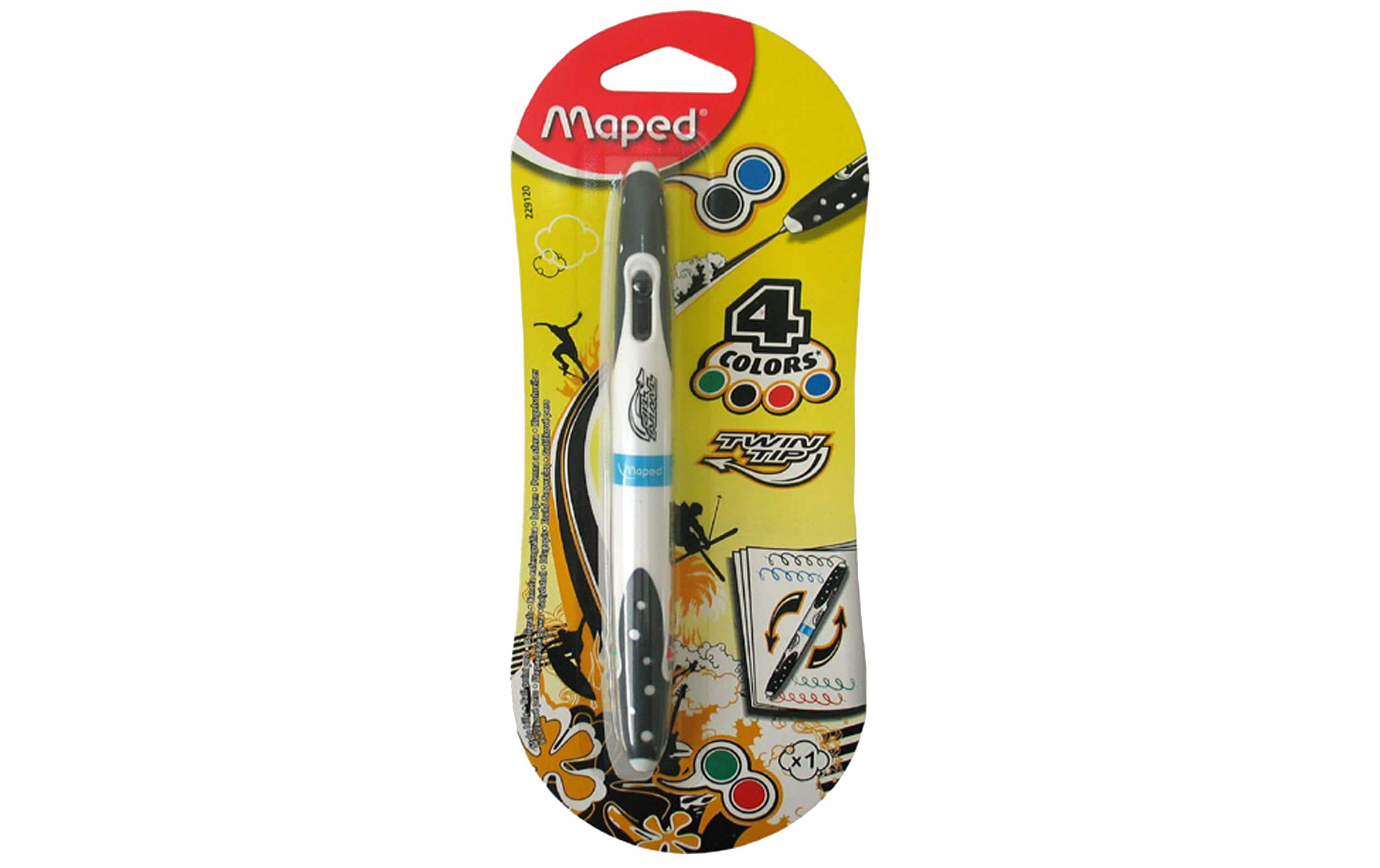 Kugelschreiber Twin Tip 4-farbigKugelschreiber mit 2 Spitzen