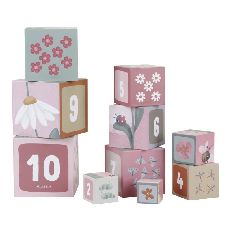 Little Dutch - Stabletårn Flowers & Butterflies- Pap