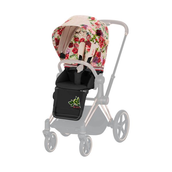 Cybex Priam 4 Spring Blossom Seat Pack Dark Black