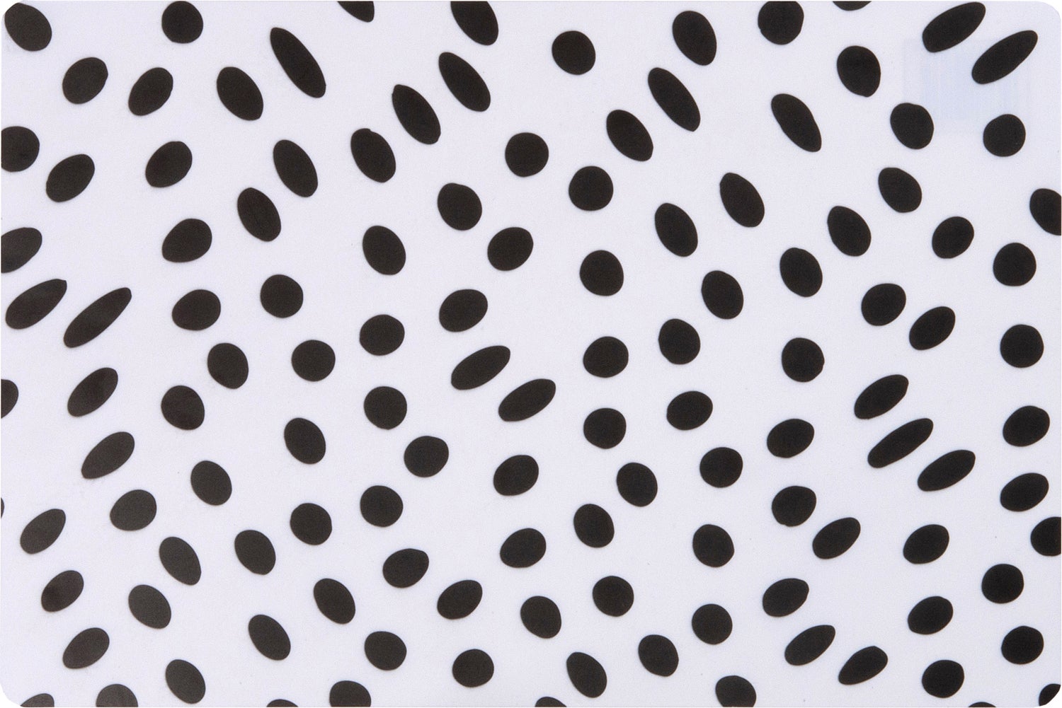 Intratuin placemat stippen zwart / wit 45 x 30 cm