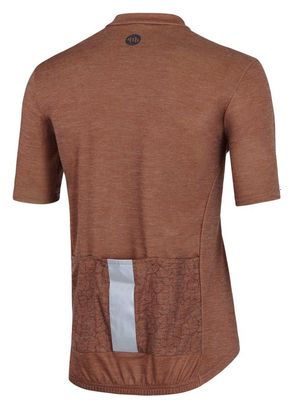 Maillot Manches Courtes Gravel MB Wear Nature Marron