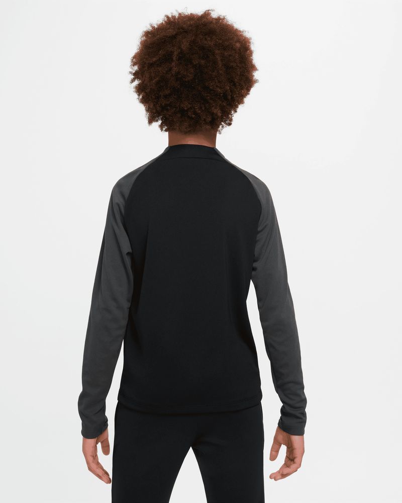 Haut d'entrainement 1/4 Zip Nike Academy Pro Noir & Anthracite pour enfant