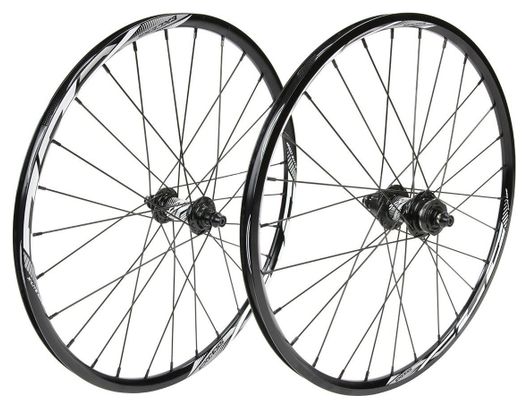Paire de Roues BMX Excess XLC-1 Mini/Expert 20'' | 10 mm | 28 Trous Noir