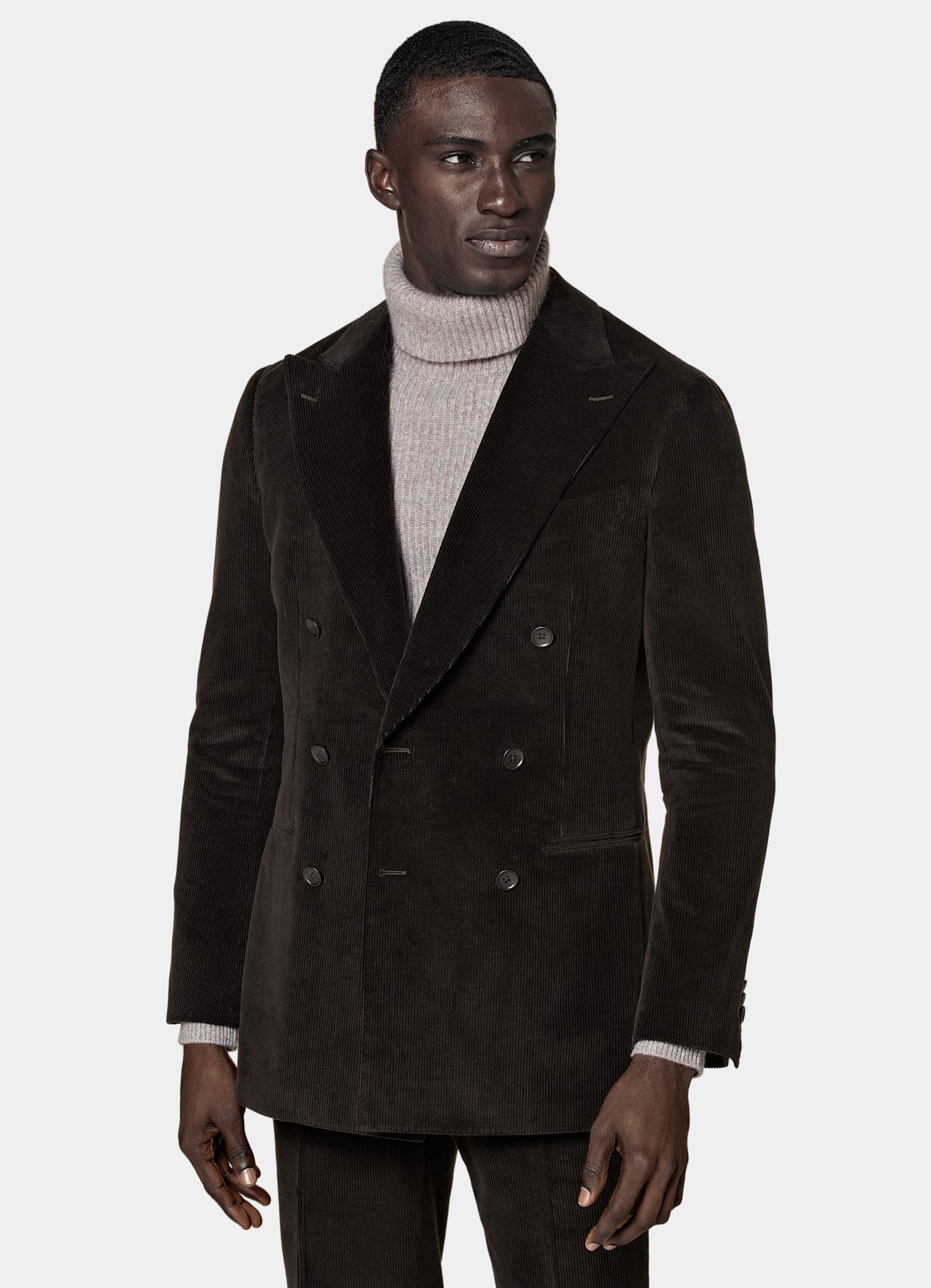 Costume Havana coupe Tailored marron foncé