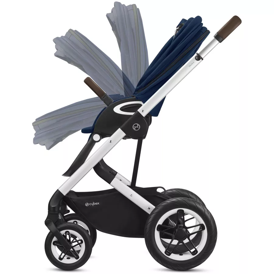 cybex GOLD Kinderwagen Talos S Lux Silver Navy Blue