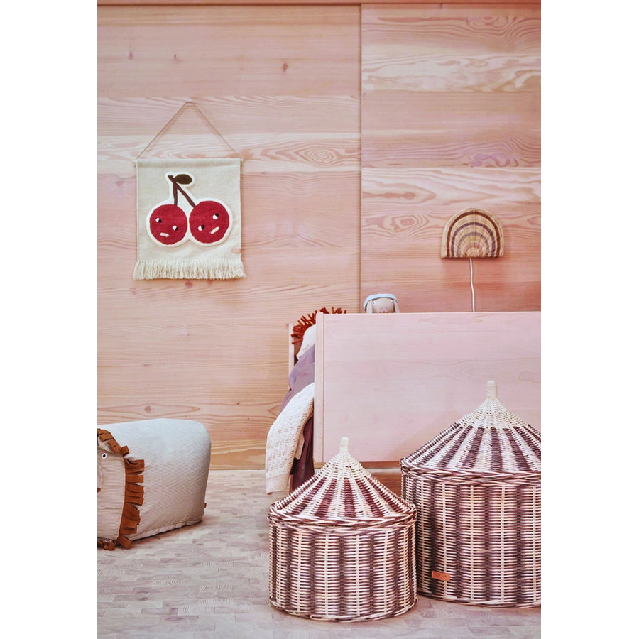 OYOY Wandbehang Cherry On Top Wandteppich red