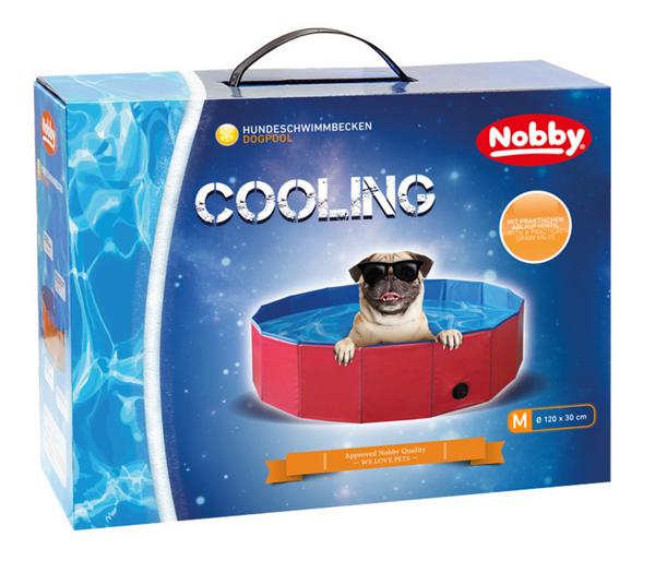 Nobby Hundepool, rund, rot/blau ca. Ø120/H30