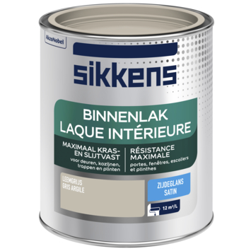 Sikkens binnenlak zijdeglans leemgrijs 750 ml