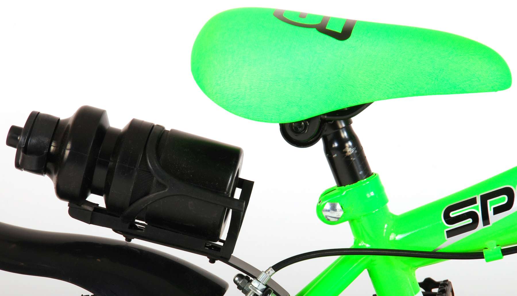 Kinderfahrrad Sportivo für Jungen 12 Zoll Kinderrad Neongrün Schwarz