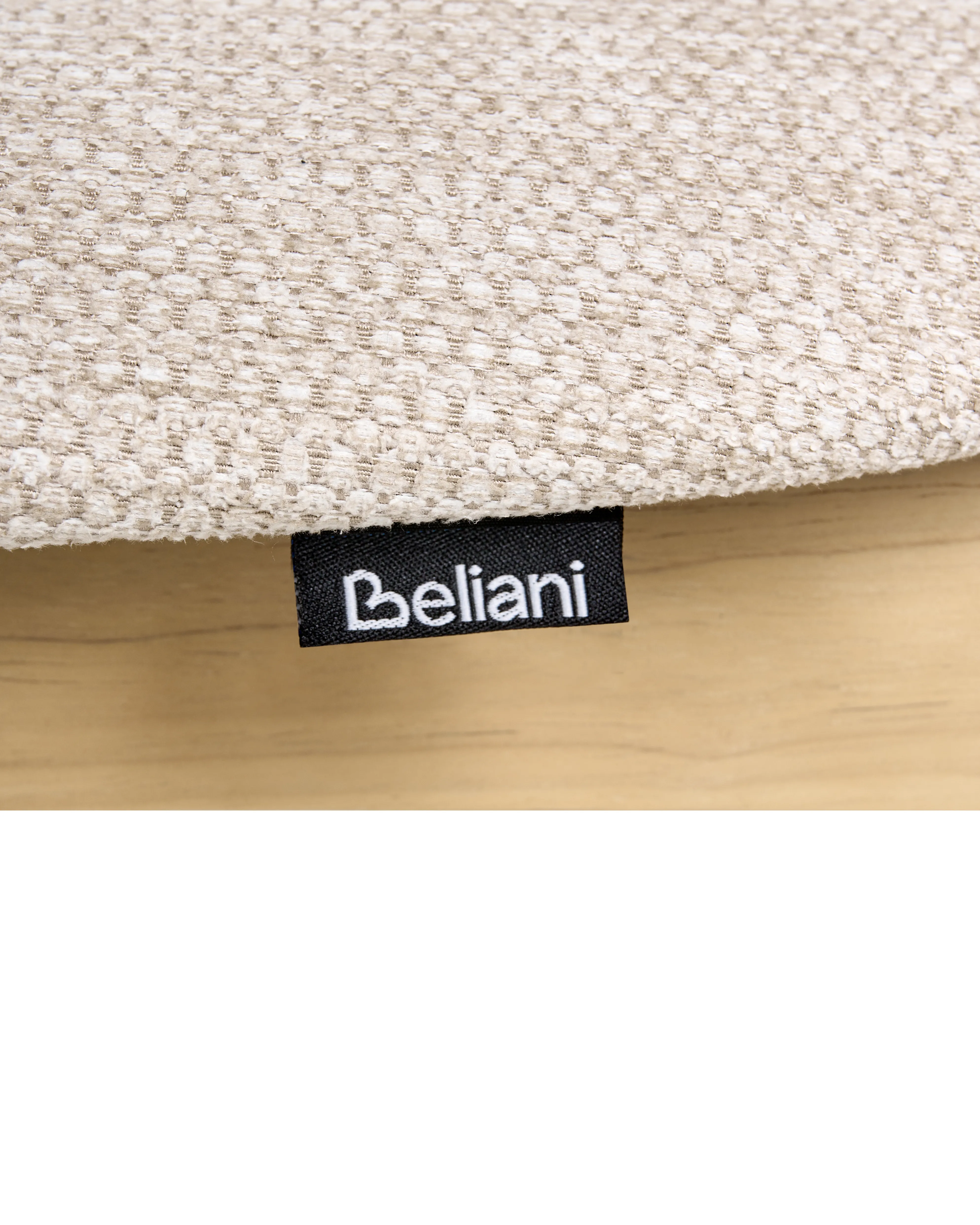 Set van 2 eetkamerstoelen ANOKA Hout Lichtbruin/beige