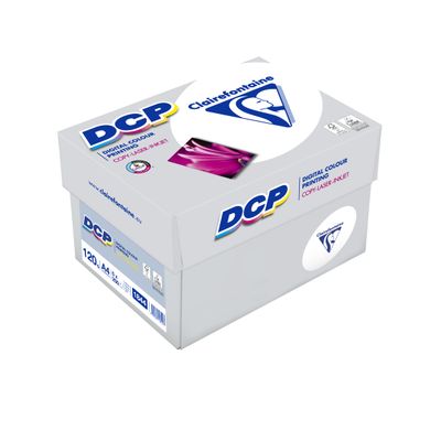 Clairefontaine DCP - Papier ultra blanc - A4 (210 x 297 mm) - 120 g/m² - 1000 feuilles (carton de 5 ramettes)