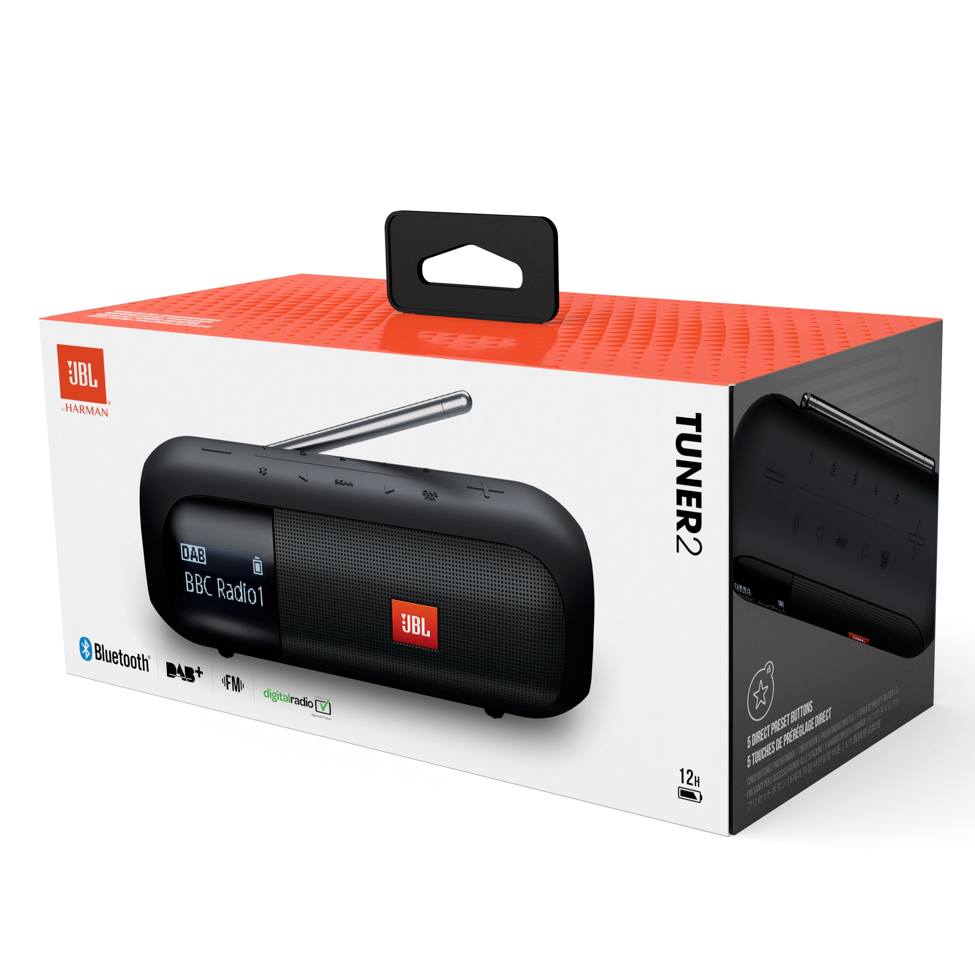 JBL Tuner 2 Radio med Dab+ og Bluetooth