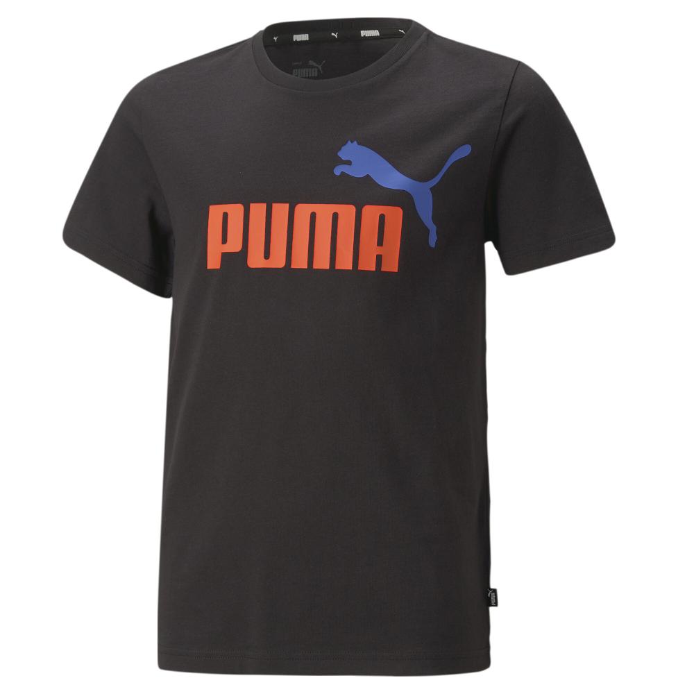 Puma T-Shirt Noir Garçon Puma Essentials Logo 66
