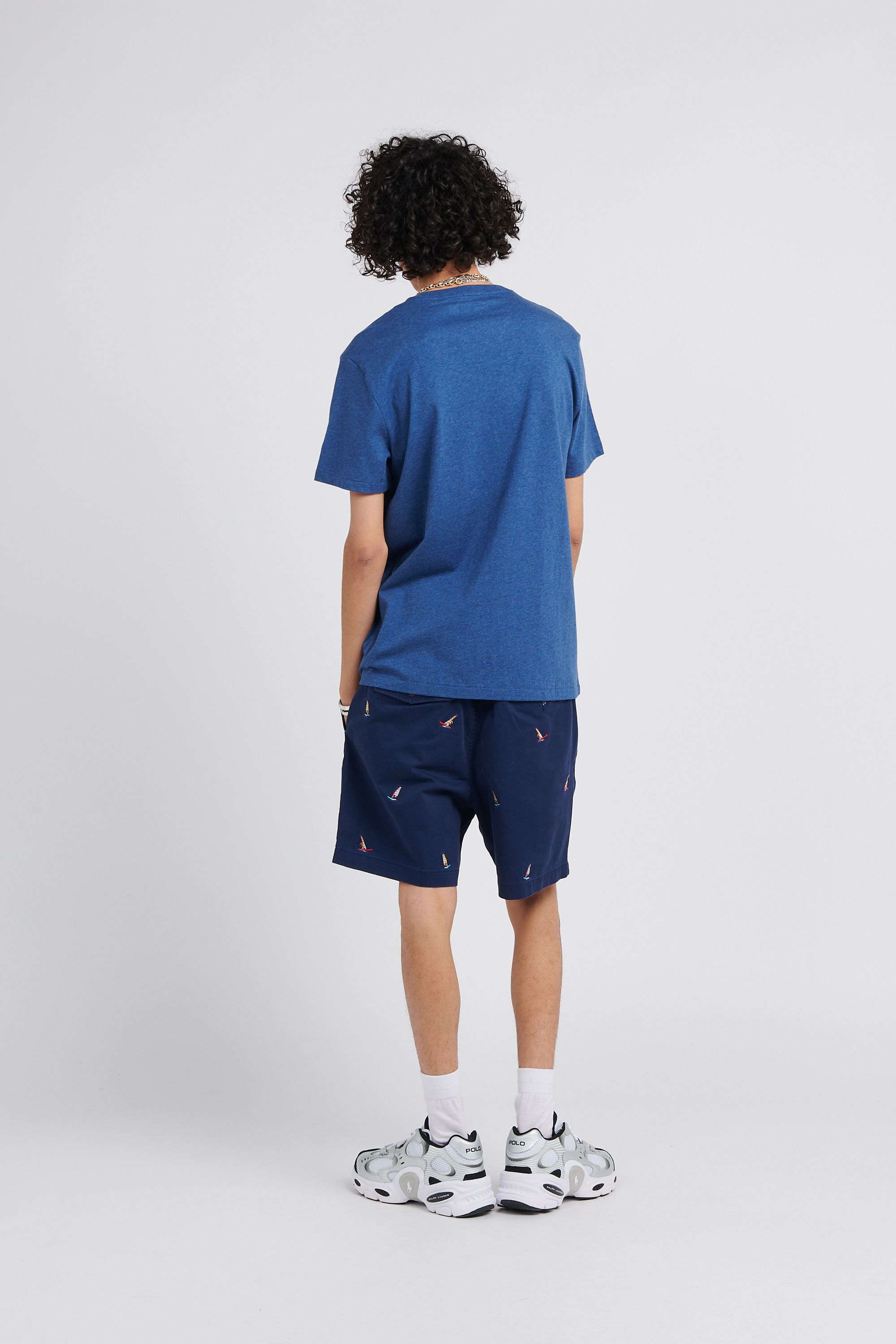 POLO RALPH LAUREN T-shirt  Custom Slim Fit Jersey Crewneck T-Shirt Bleu