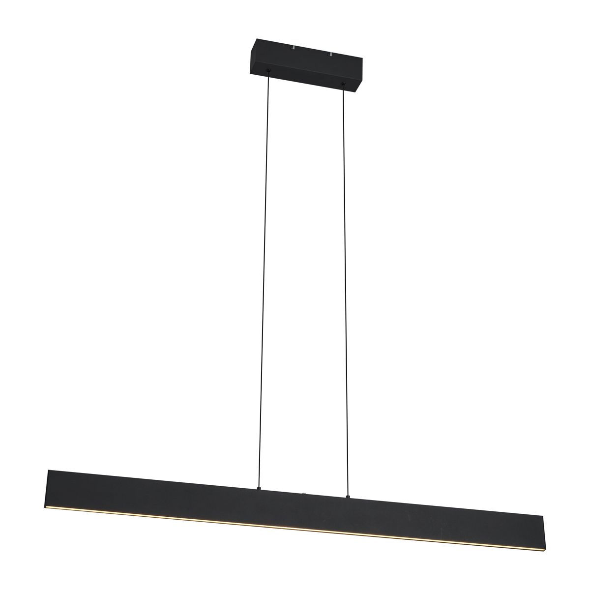 Moderne hanglamp zwart incl. LED dimbaar en 3-way switch easylift - Straight