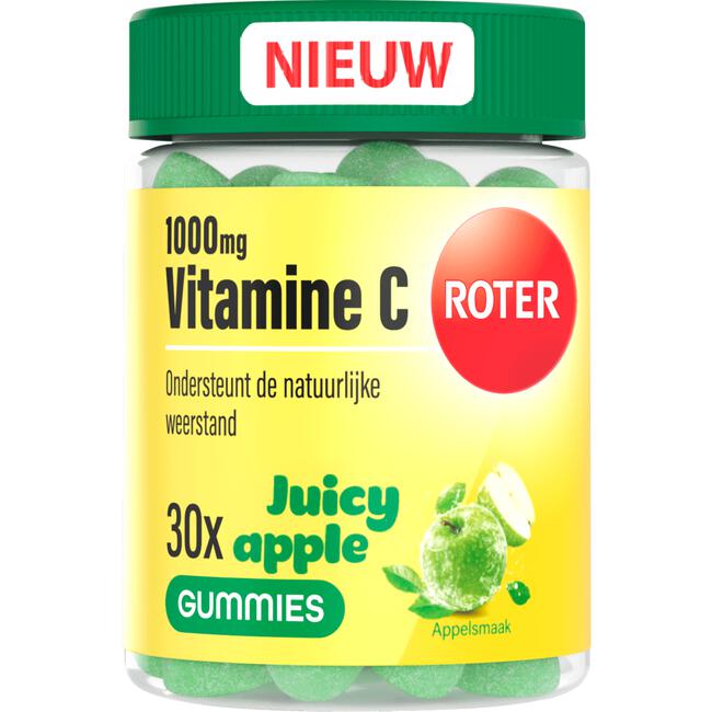 Roter 1000mg Vitamine C Gummy Juicy Apple 30 stuks