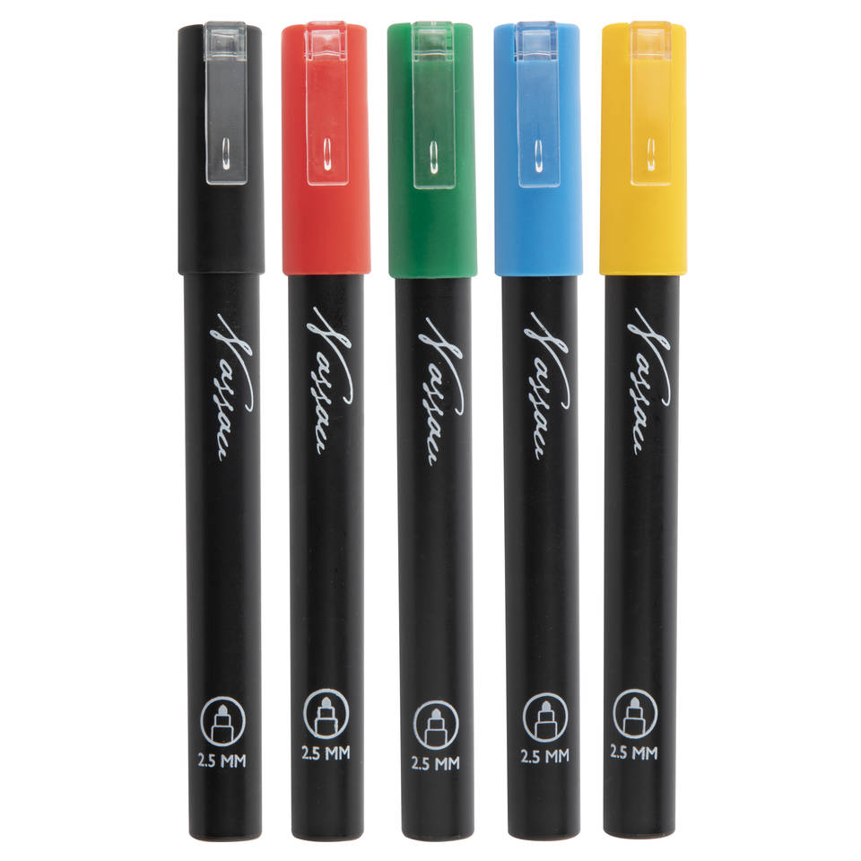 Nassau acrylverf marker set 5-delig