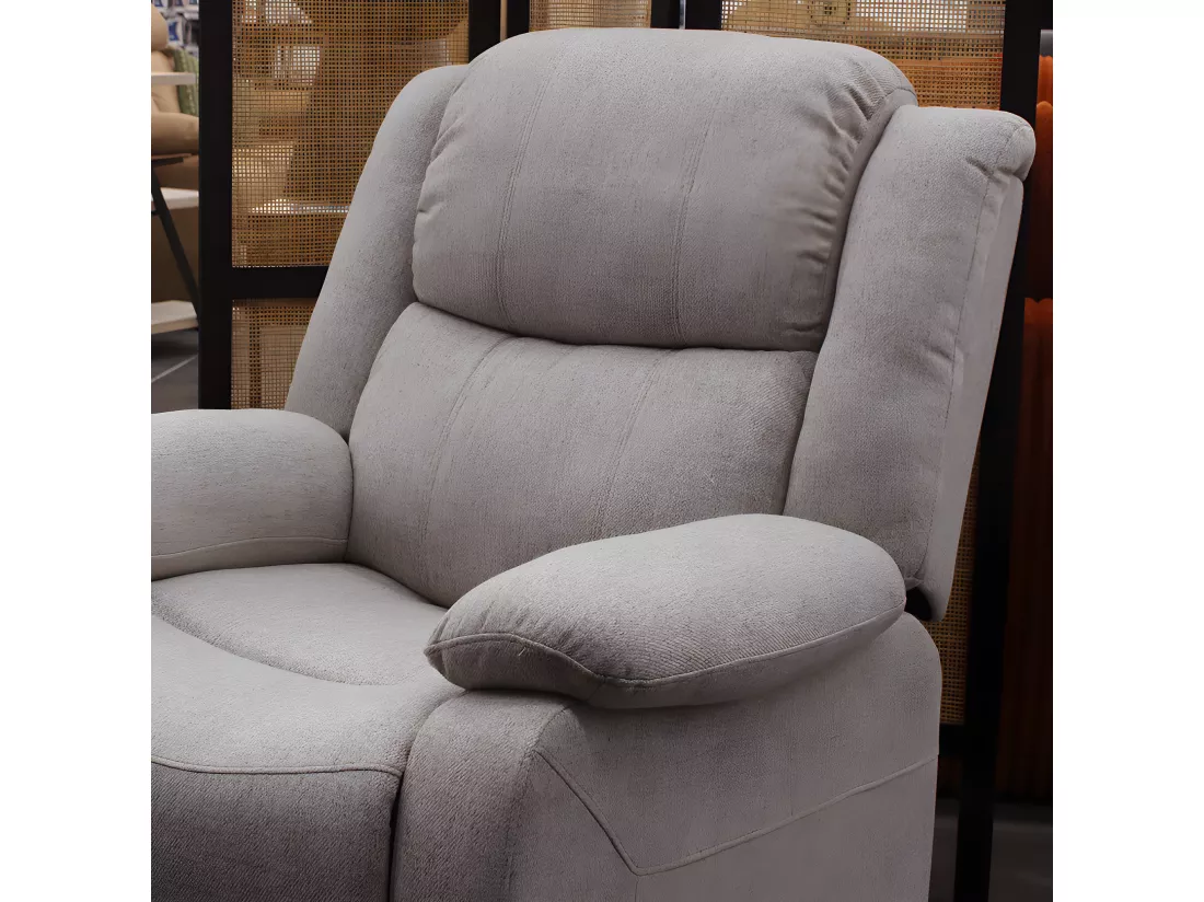 Fauteuil relax électrique inclinable beige David
