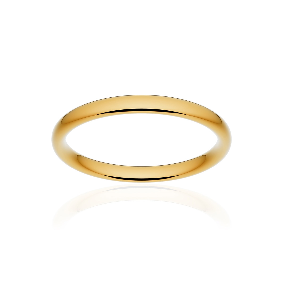 Alliance or 750 jaune poli ruban confort 2,5mm