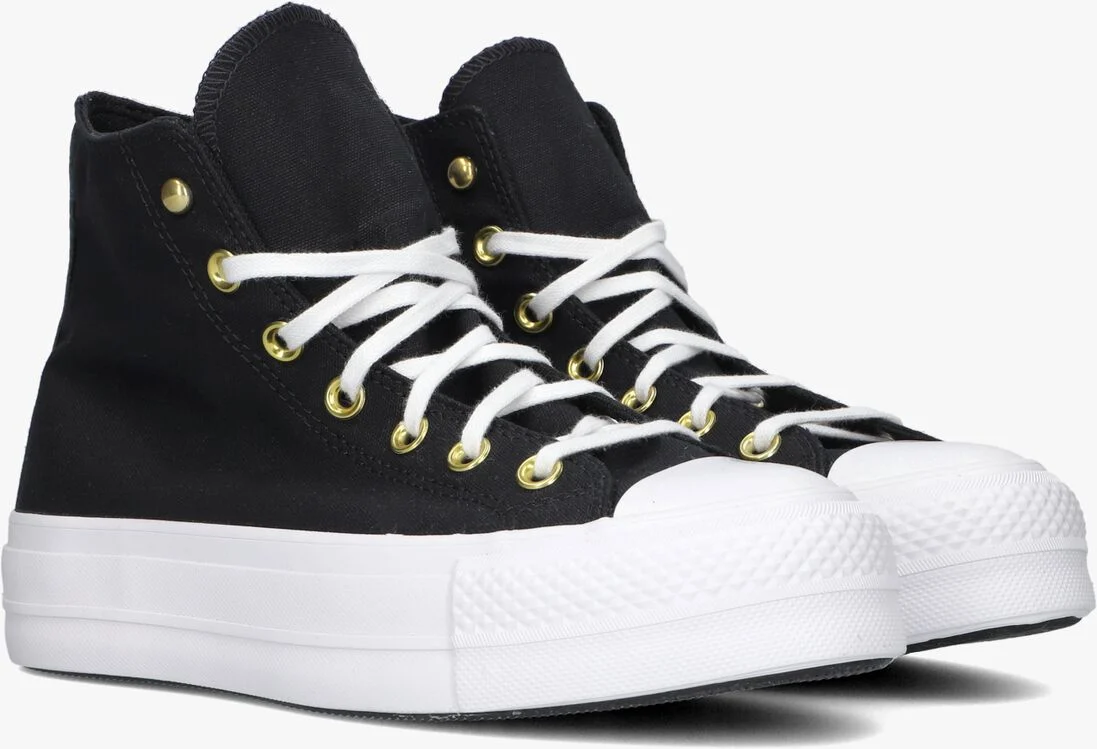 CONVERSE zwarte converse hoge sneaker chuck taylor all star lift platform