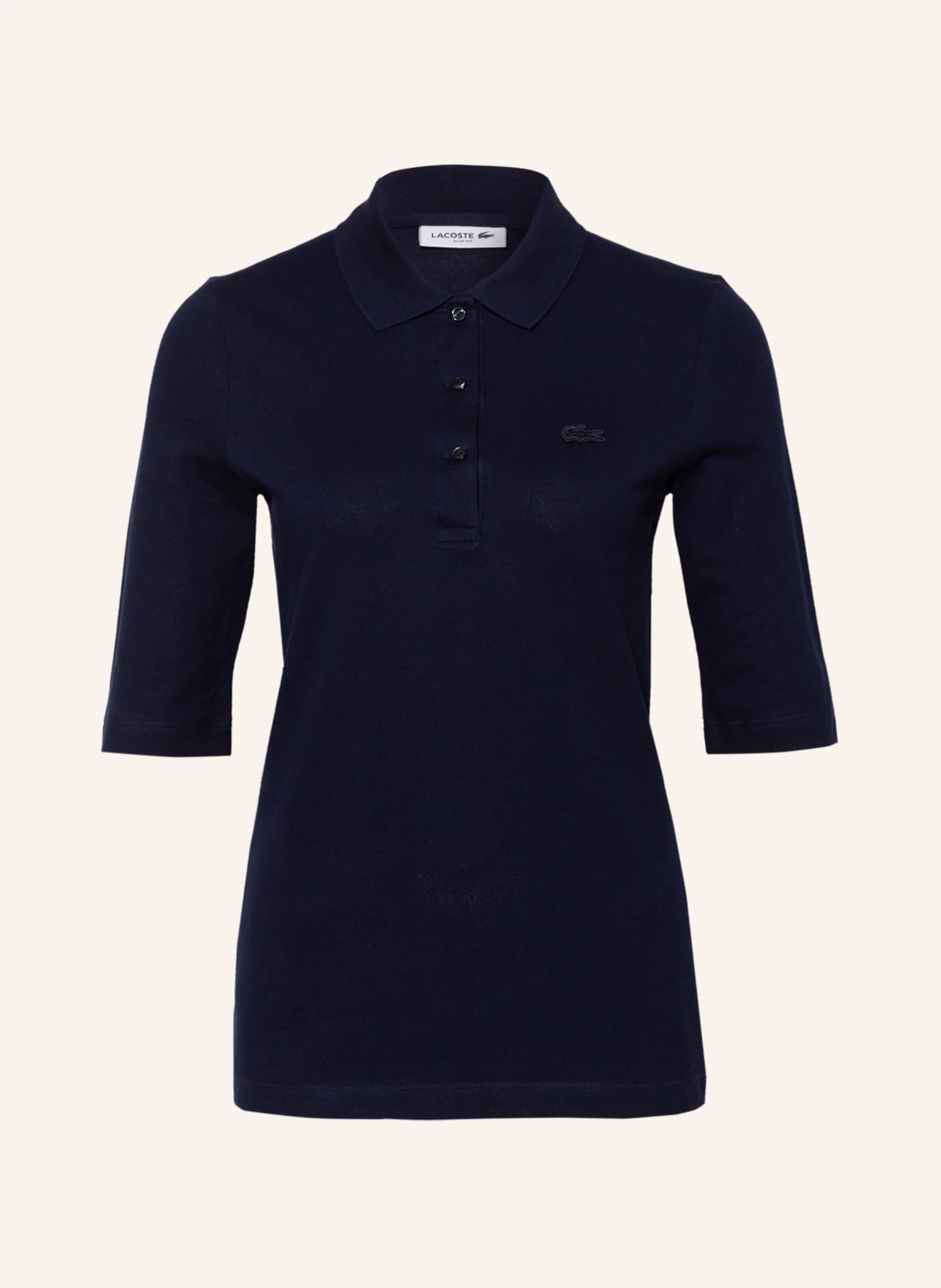 LACOSTE Piqué-Poloshirt mit 3/4-Arm