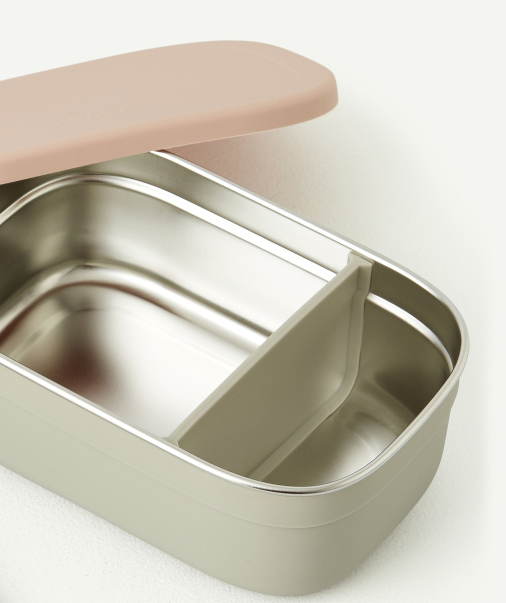 BEABABOÎTE REPAS EN INOX ROSE
