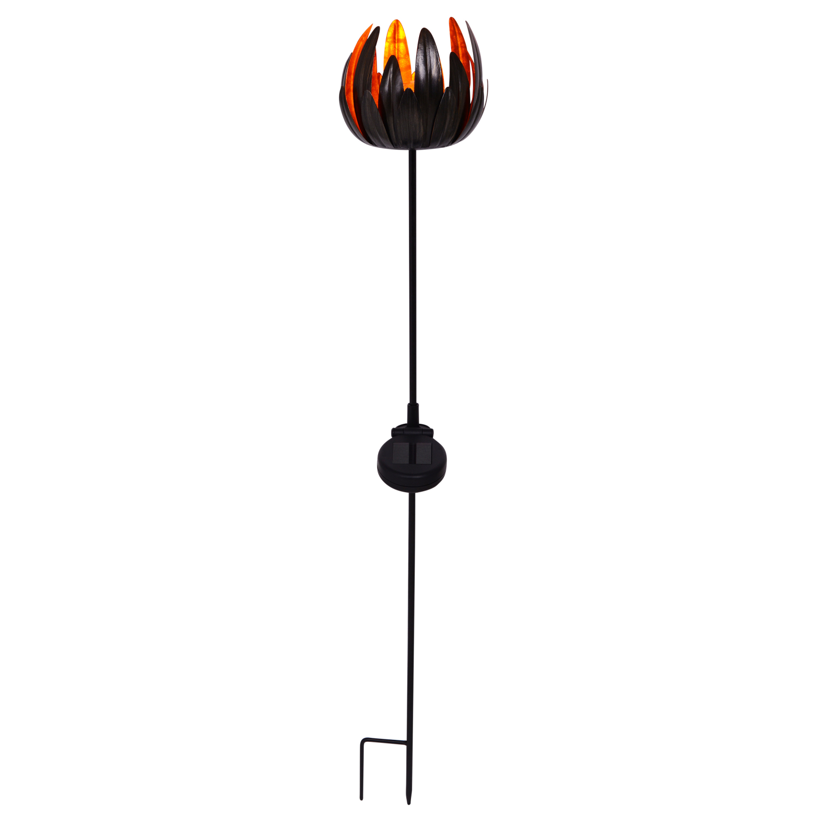 LED-Solarspieß BLUME - kupfer - 90 cm hoch