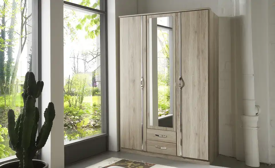 Kleiderschrank Duo 135 cm Eiche San Remo (Nachbildung)