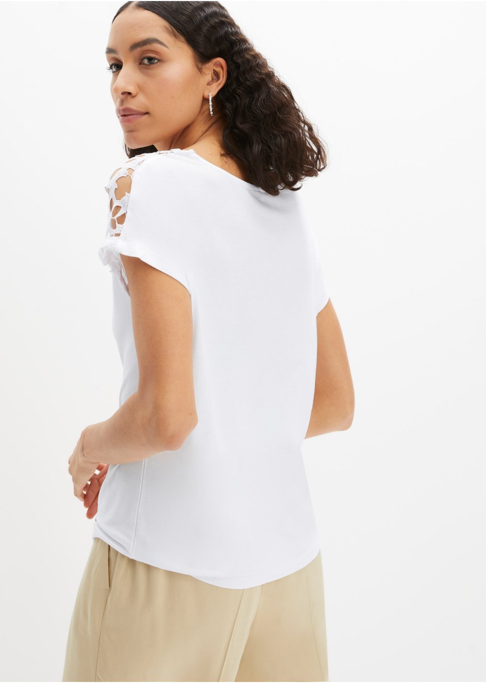 T-shirt à dentelle