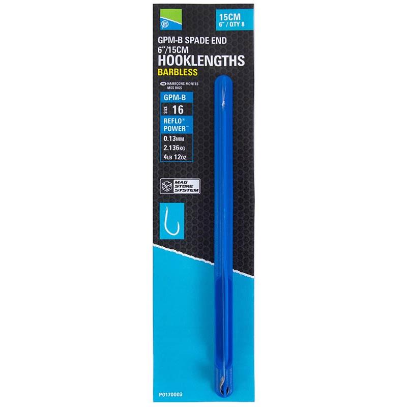 Bas De Ligne Preston Innovations Gpm-B Spade End Hooklengths Barbless