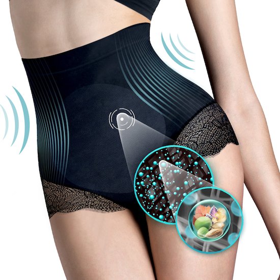 Culotte dentelle minceur   Noir        de               Lytess