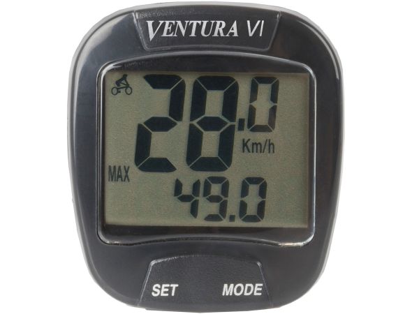 Ventura VI Cykelcomputer, 6 Funktioner